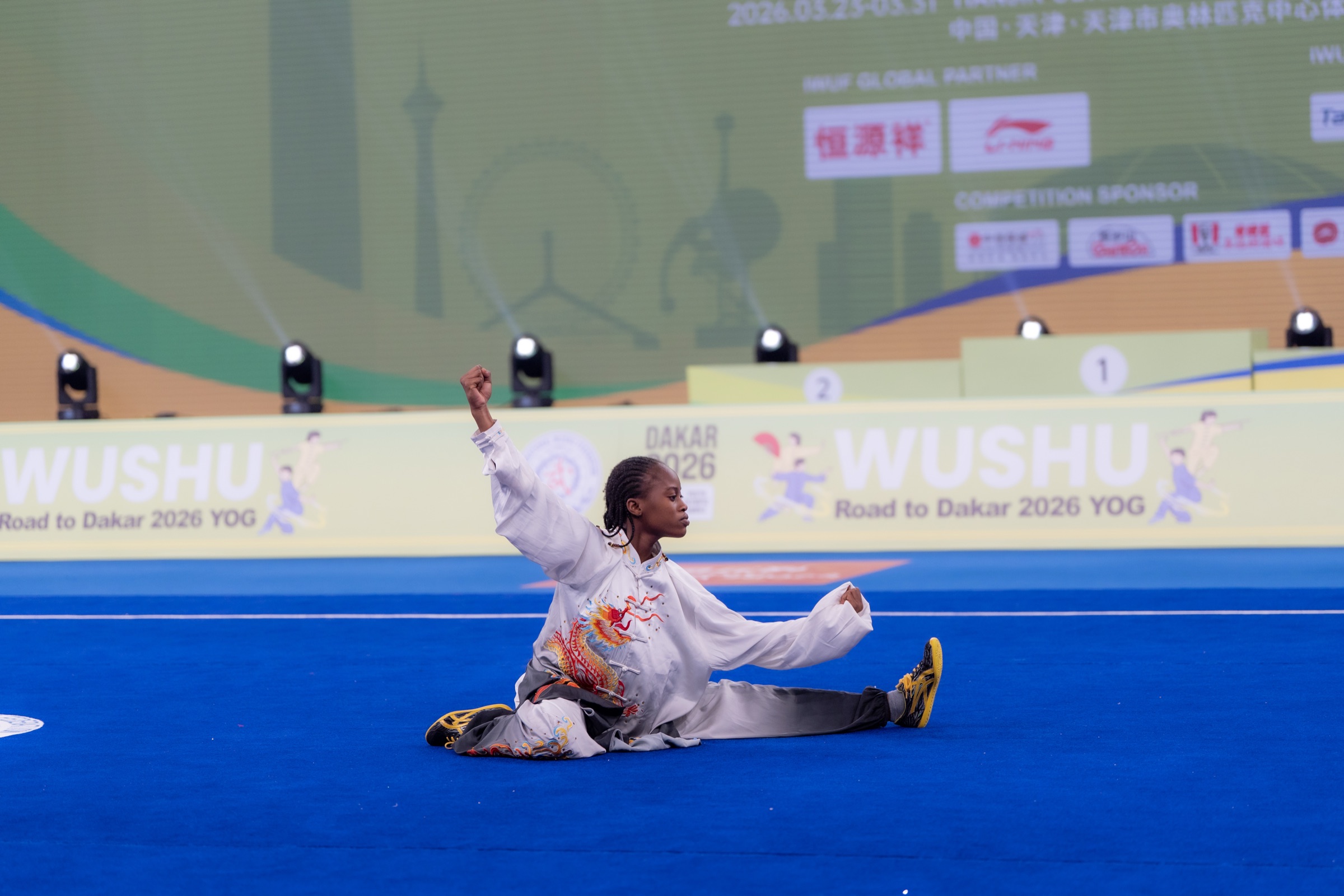 Selected women wushu athletes